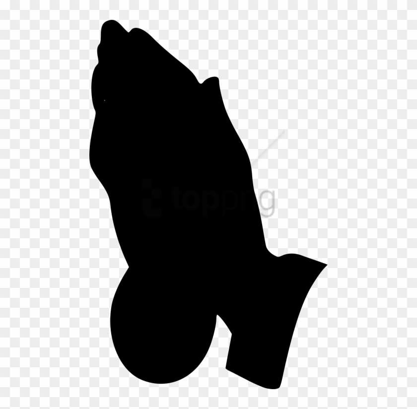 Free Png This Free Icons Design Of Praying Hands Silhouette - Praying Hands Silhouette Clip Art Transparent Png #2375796