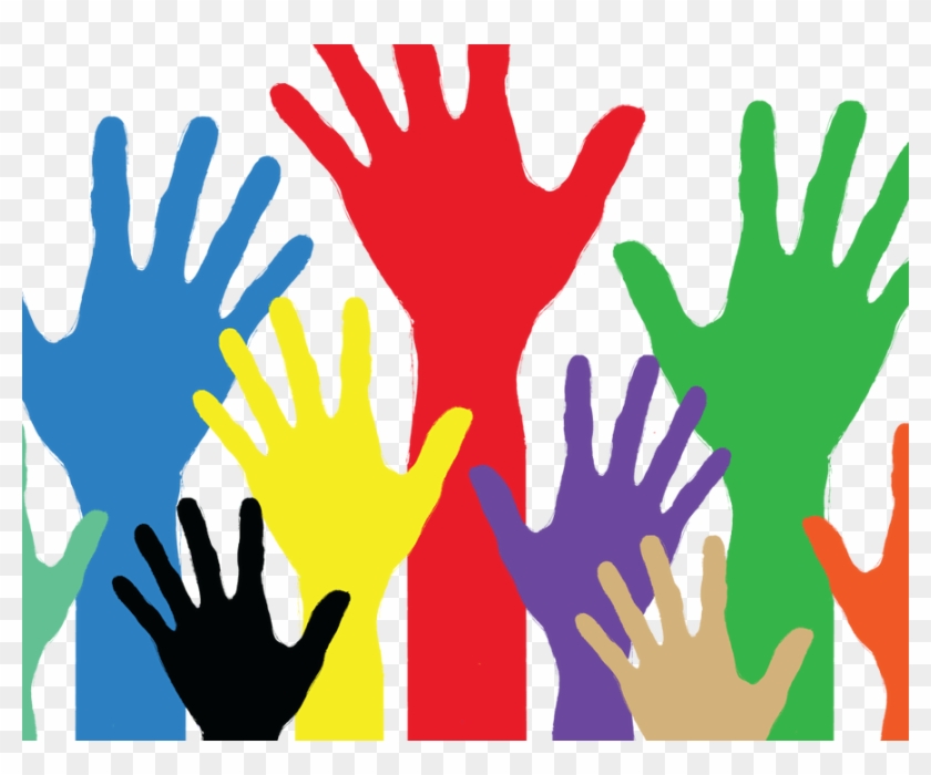 Handprint Clipart Helping Hand - Helping Hands Vector Png Transparent Png