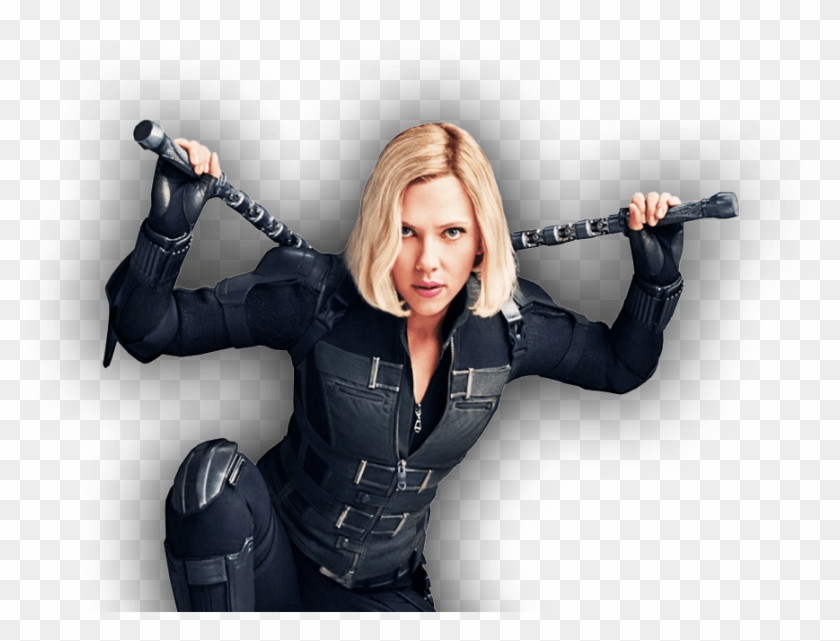 Black Widow/natasha Romanoff - Scarlett Johansson Black Widow Infinity War Clipart