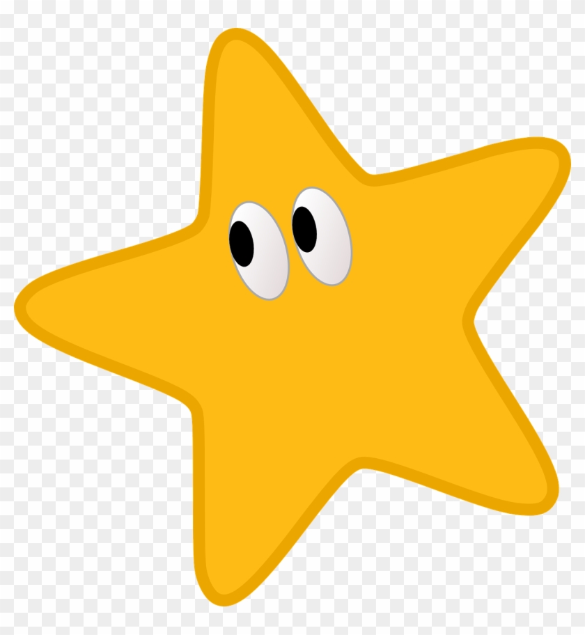 Yellow Star Clipart - Desenho De Estrela Amarela - Png Download