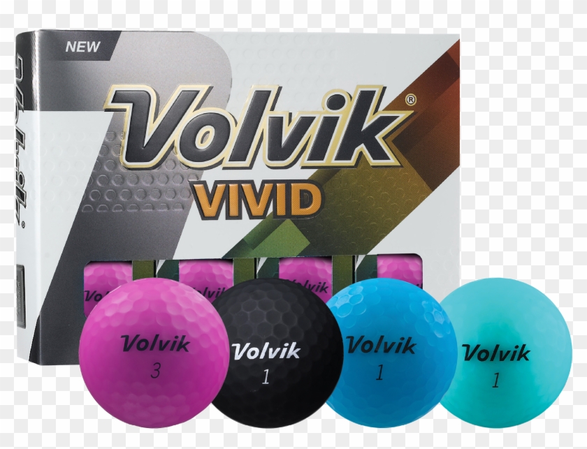 Black Volvik Golf Balls , Png Download - Golf Balls Volvik Vivid Clipart #2377987