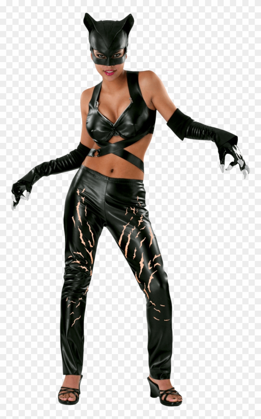 Adult Deluxe Catwoman Costume - Catwoman Halle Berry Costume Clipart