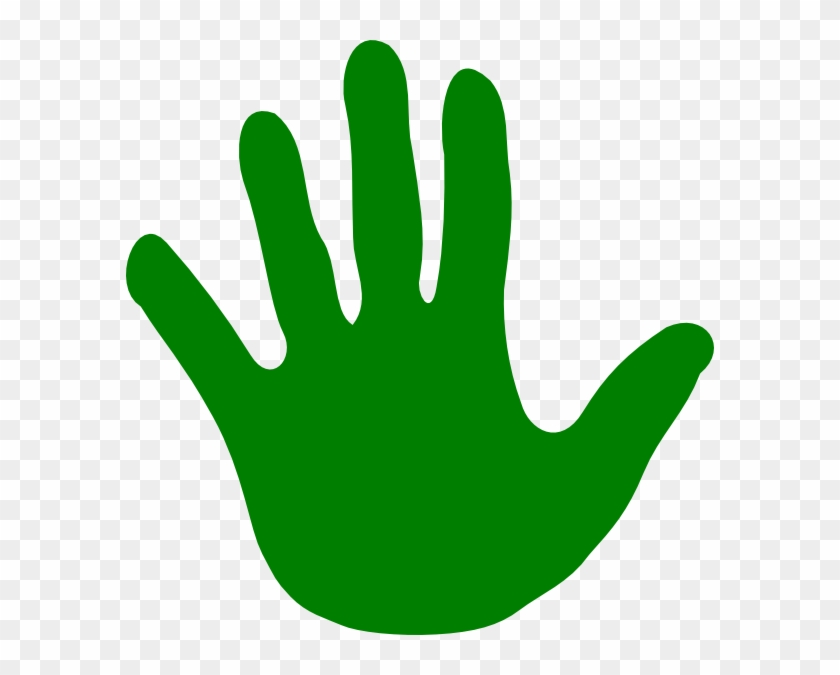 Left Hand Print Clip Art Vector Online Royalty Free - Green Left Hand Clipart - Png Download