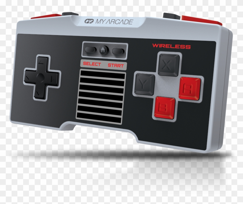 Front View Of Gamepad Pro Wireless Controller For Nes - My Arcade Nes Classic Wireless Controller Clipart #2378646