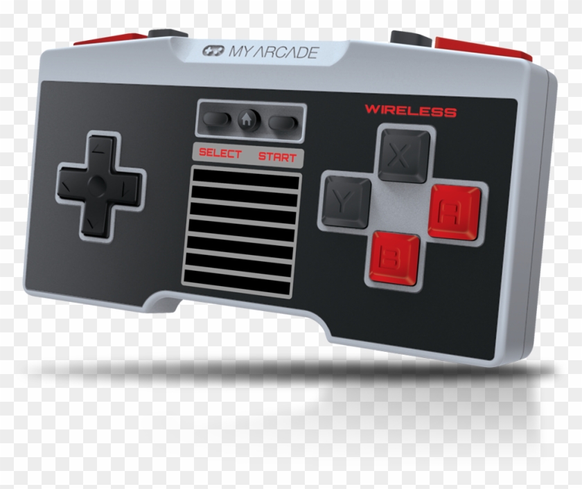 Front View Of Gamepad Pro Wireless Controller For Nes - My Arcade Nes Classic Wireless Controller Clipart