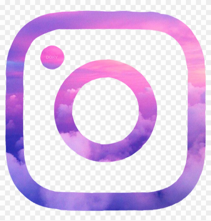 Hd Aesthetic Light Pink Glitter Round Instagram Logo Icon Png Citypng ...