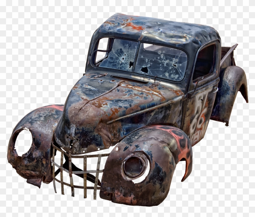 Junk Car Png - Most Broken Down Car Clipart