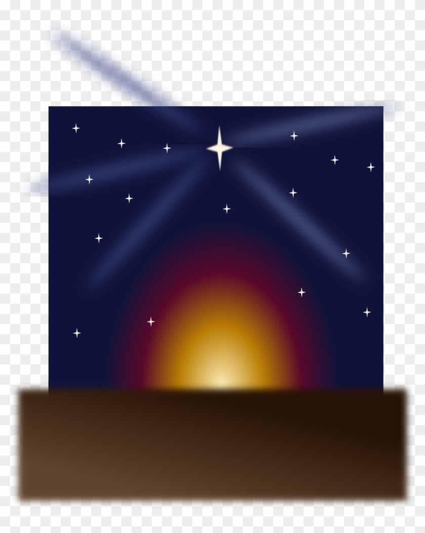 Christmas Star Night Sunrise Png Image - Sunset Clipart