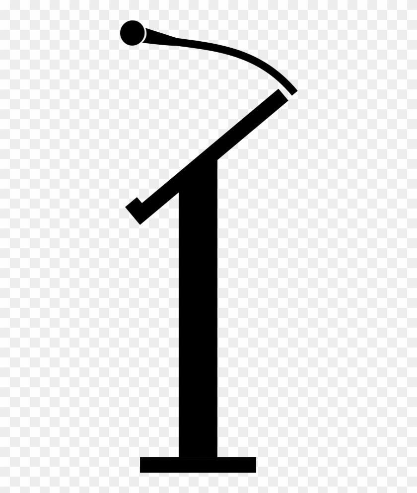 Noun Project - Podium And Mic Clipart - Png Download #2379490