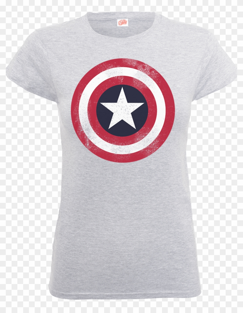 Marvel Avengers Assemble Captain America Distressed - Camiseta De Los Vengadores Clipart