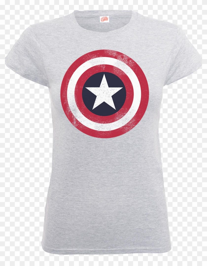 Marvel Avengers Assemble Captain America Distressed - Camiseta De Los Vengadores Clipart #2379529