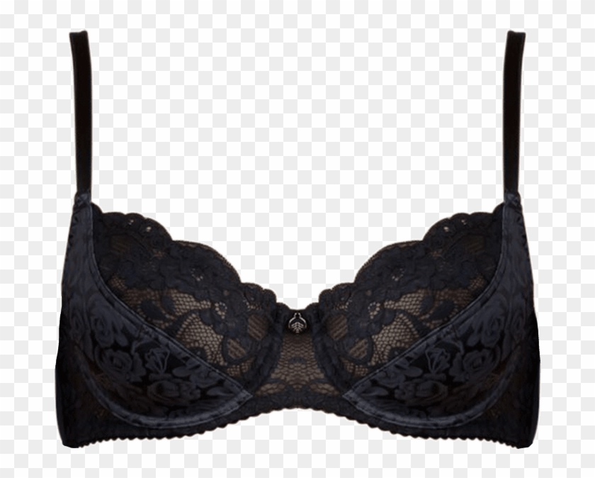 Transparent Bra Flower - Black Bra Flower Clipart #2380288