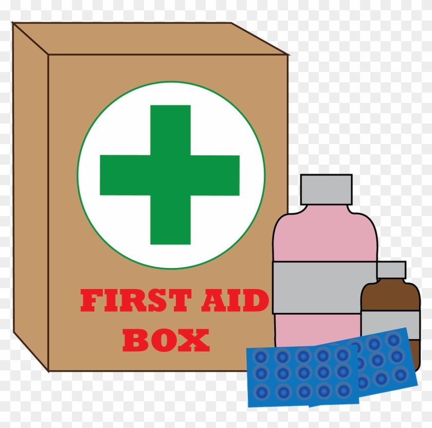 First Aid Kit Clipart Box Bandaid - Clip Art First Aid Kit - Png Download #2380476