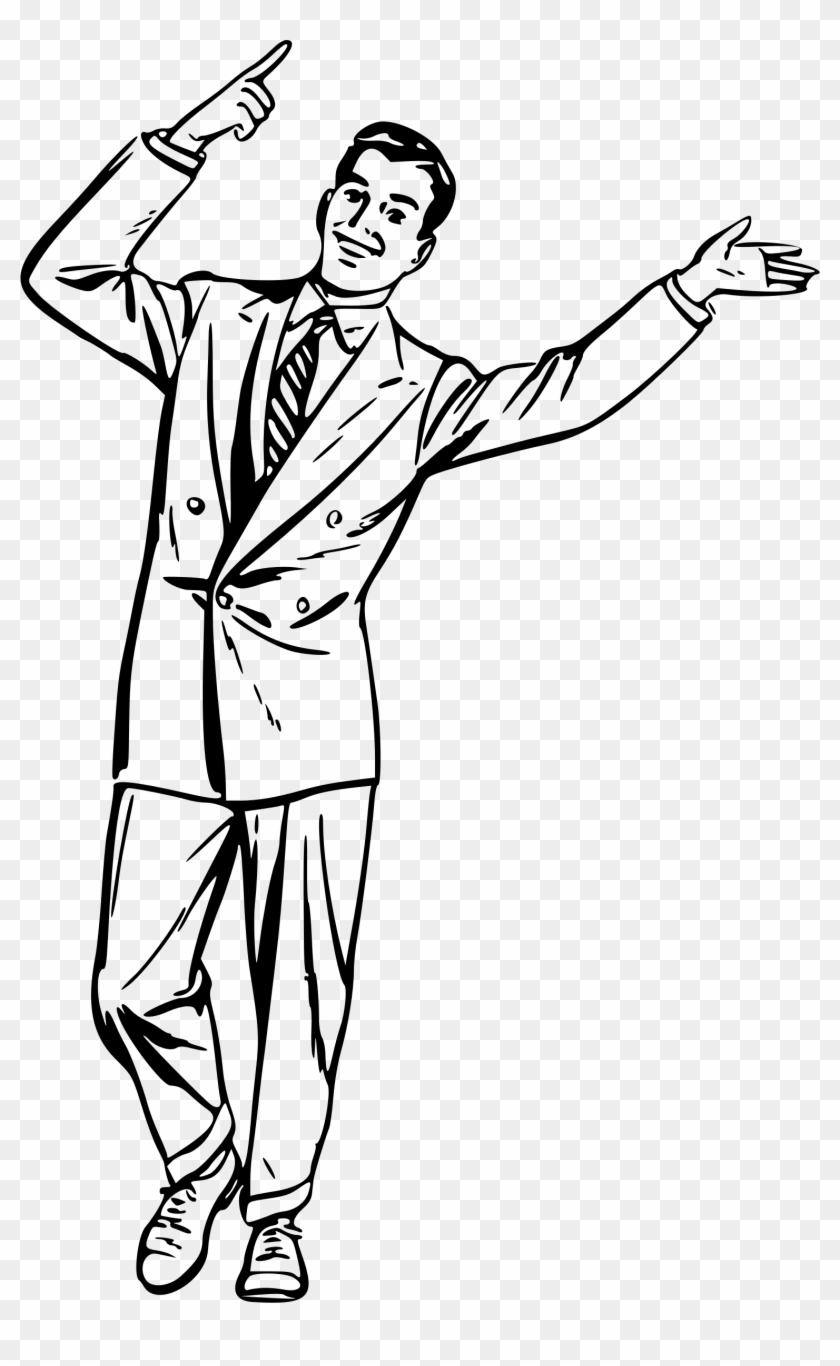 This Free Icons Png Design Of Man Dancing - Man Dancing Drawing Clipart