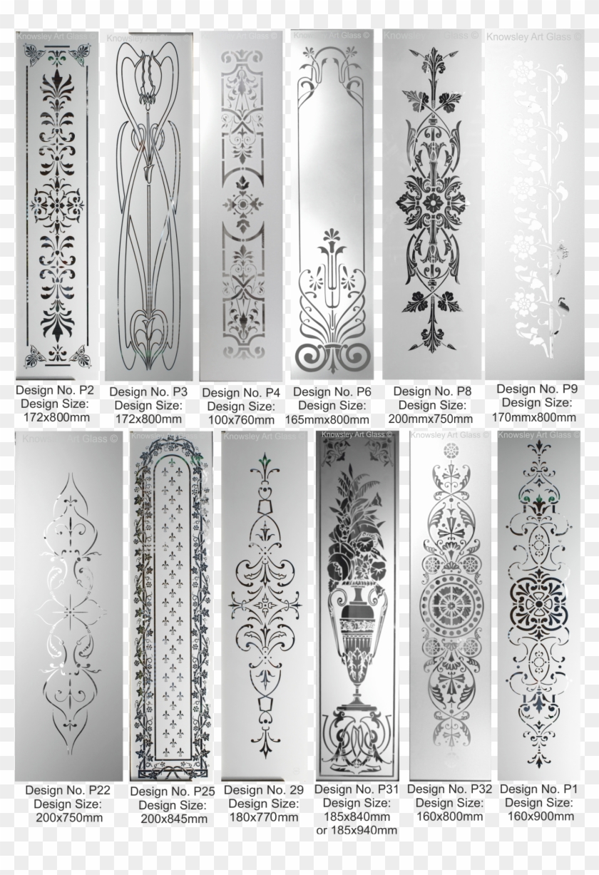 Victorian Window Glass Patterns - Glass Design Patterns Clipart