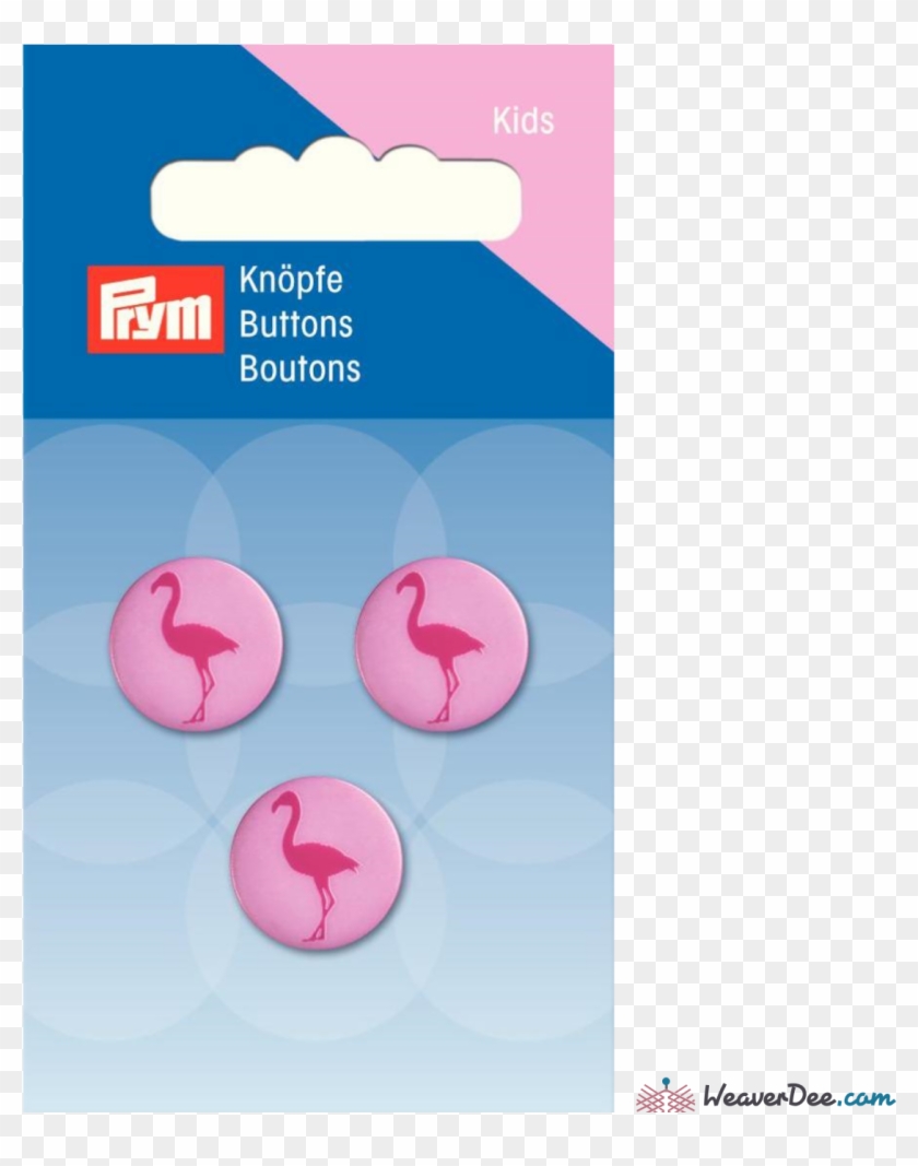 Prym - Flamingo Buttons - Weaverdee - Com Sewing & - Flamingobuttons Clipart #2380618