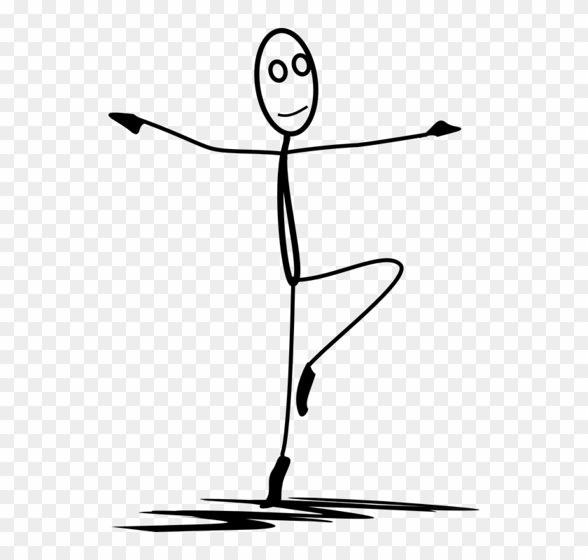 Ballet, Dance, Dancing, Stickman, Stick Figure - Stickman Dancing Png Clipart #2380622