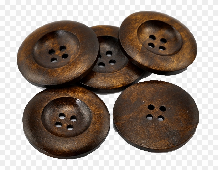 Wooden Brown Button Clipart #2380825