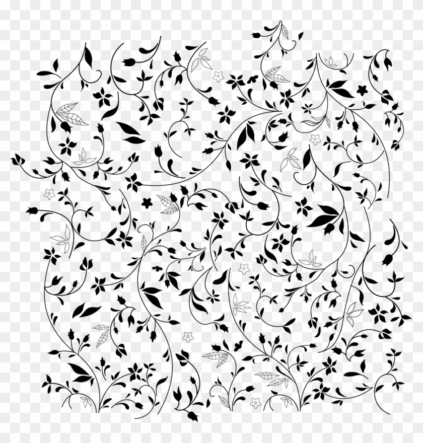 Transparent Patterns Floral - Simple Floral Vector Pattern Clipart