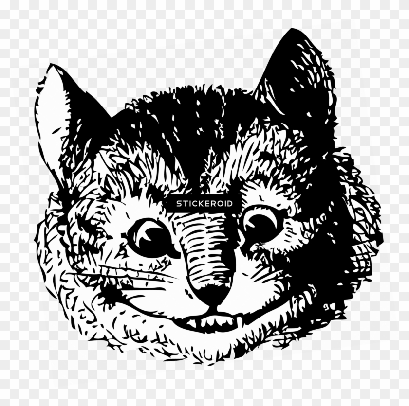 Cheshire Cat Vintage Drawing - Original Alice In Wonderland Cheshire Cat Clipart #2381443