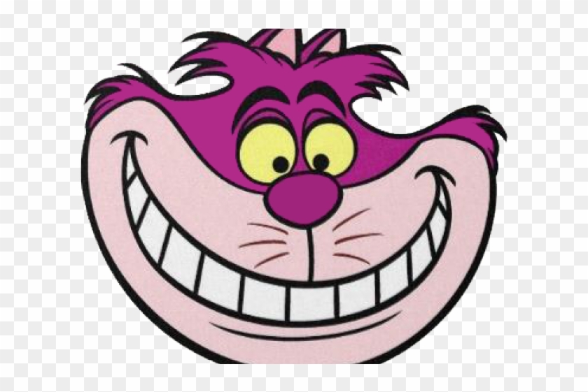 Cheshire Cat Clipart Smile - Drawing Cheshire Cat Face - Png Download #2381586