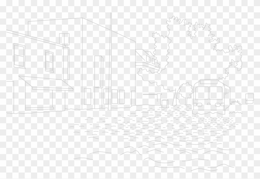Line Drawing Of Green Street Line Drawing Of Green - Sketch Clipart #2382226