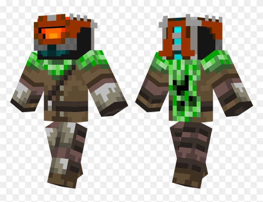 Creeper Hunter Minecraft Skins Cool Green Clipart 2382393 Pikpng