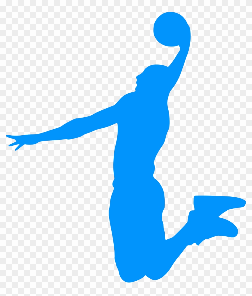 This Free Icons Png Design Of Silhouette Basket 05 - Silueta Jugador De Basquet Clipart