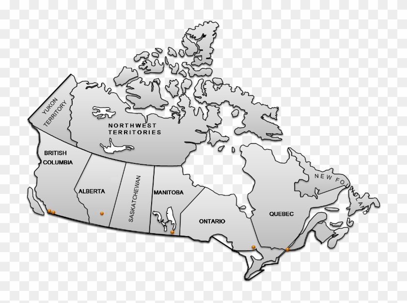 Canada - Map Clipart (#2382456) - PikPng