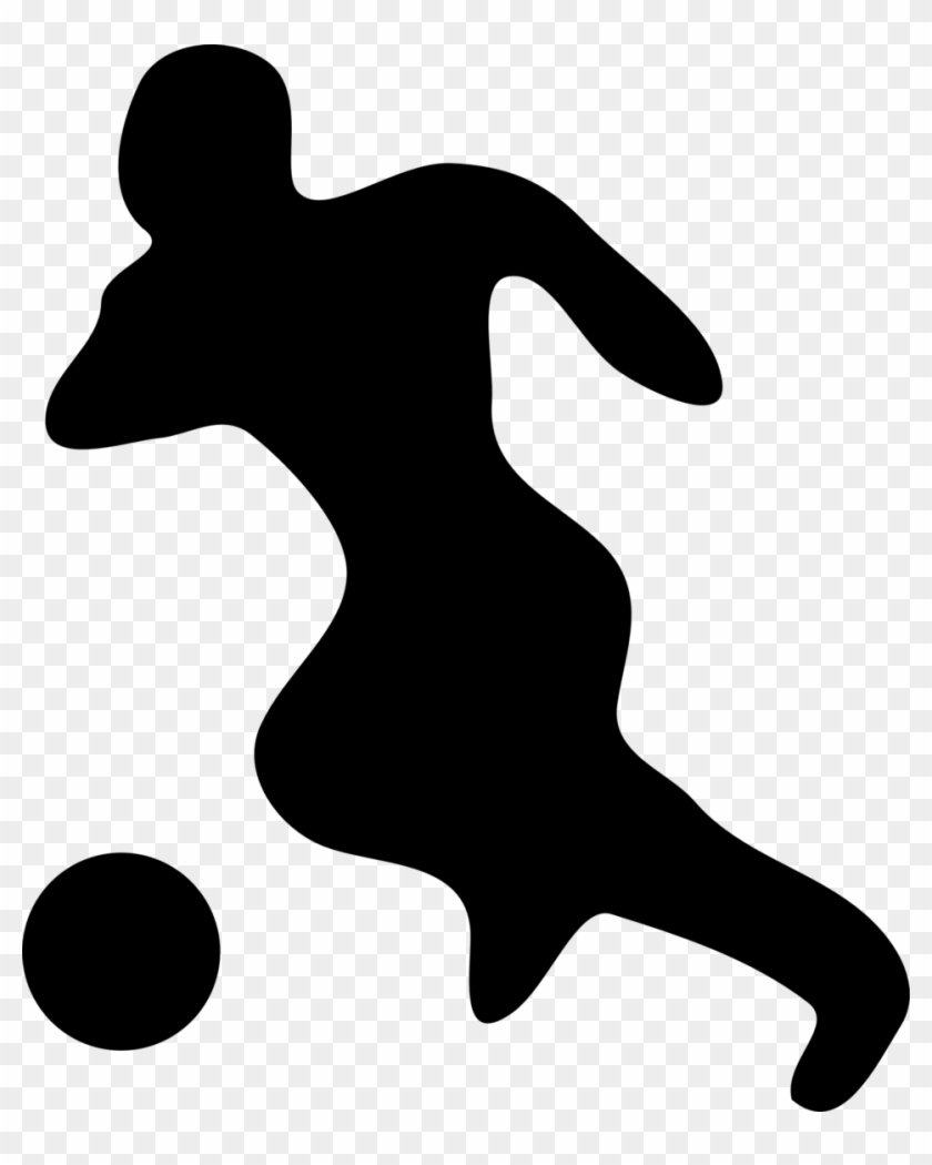 Soccer Player Silhouette Clipart #2382632