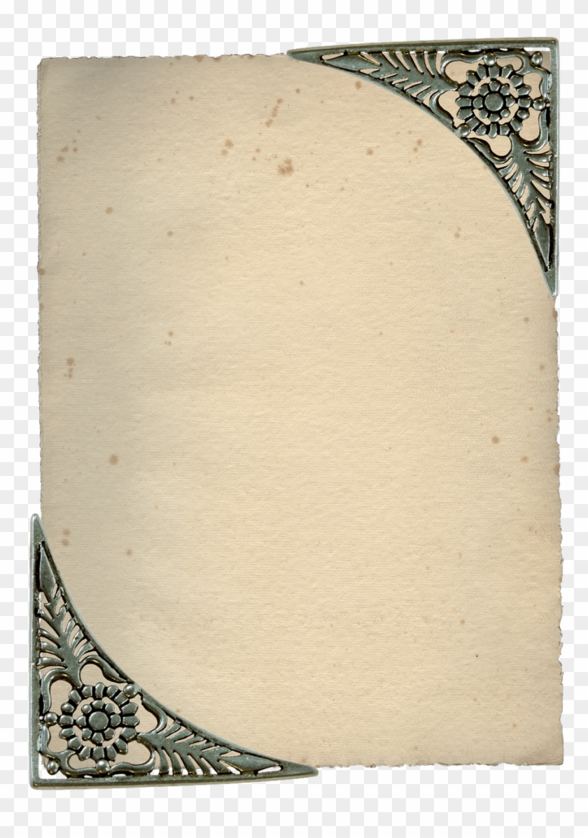 Tag Frame Vintage Old Border Png Image - Border Old Photo Png Clipart #2383084