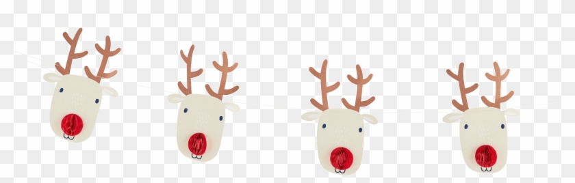 Reindeer Christmas Garland - Reindeer Clipart