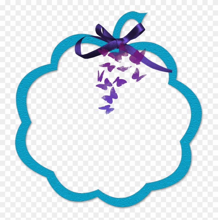 #mq #purple #ribbon #frame #frames #border #borders - Ribbon Borders Transparent Clipart