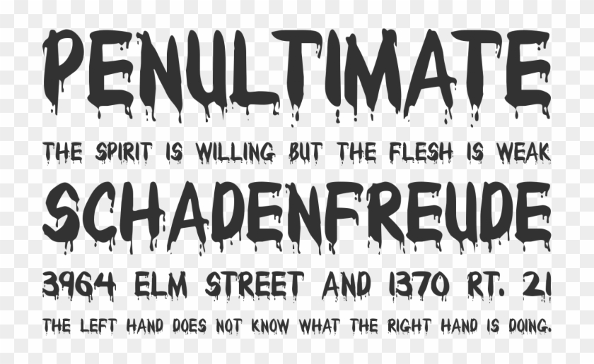 Bloody Family - Bloody Font Clipart