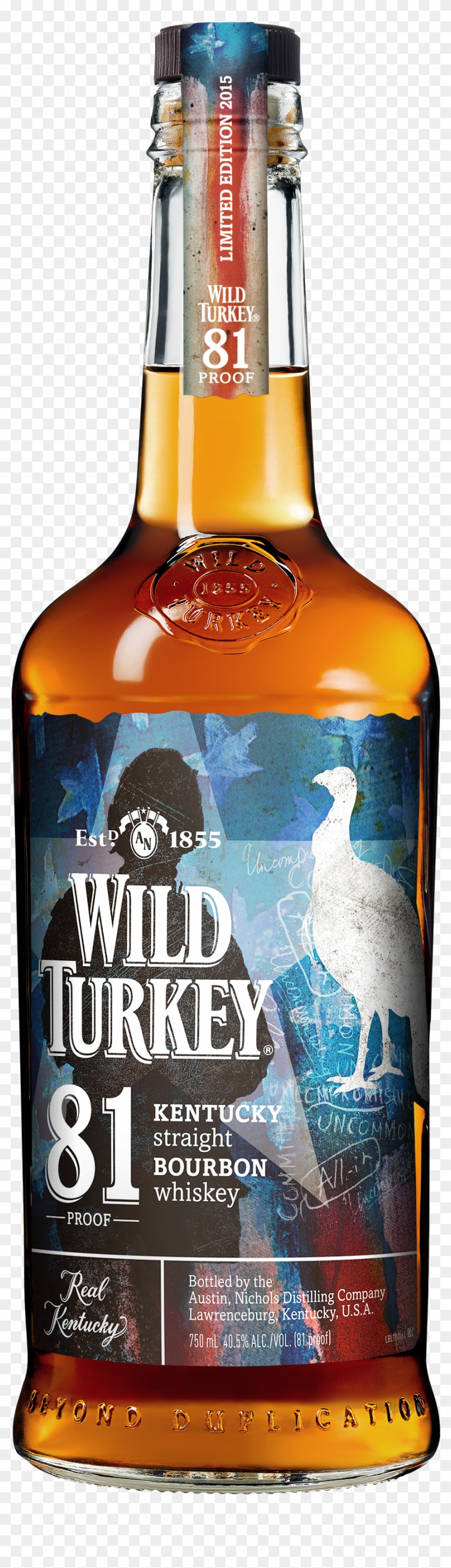 Wild Turkey Veteran Artist - Wild Turkey Rye Whisky Clipart
