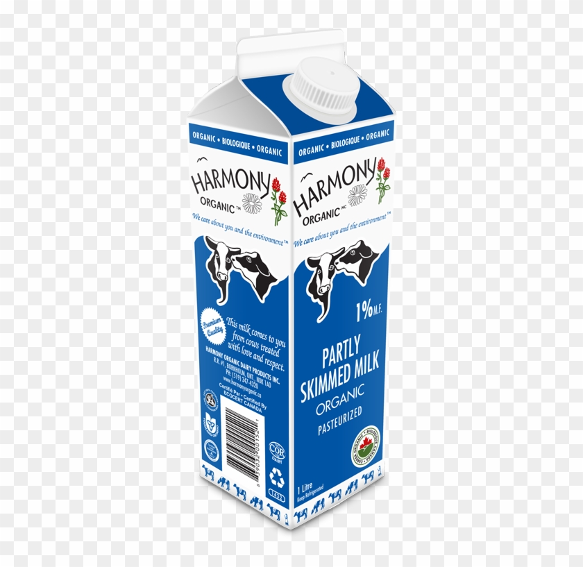 Organic 1% Milk One Litre Carton - One Liter Of Milk Clipart