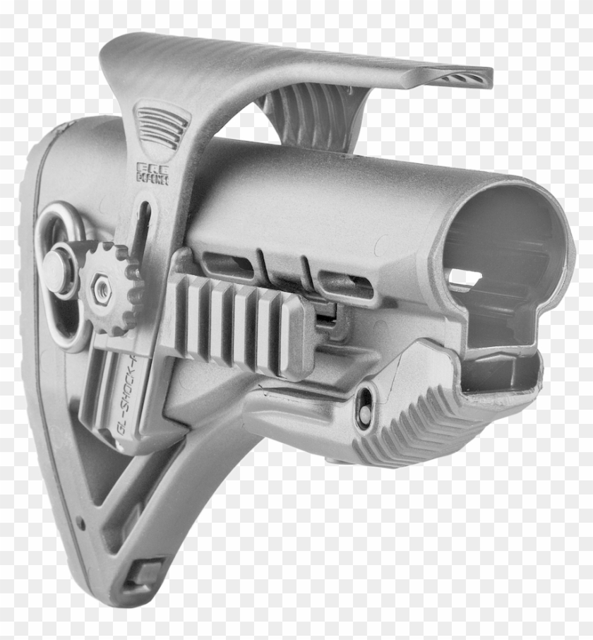 Fab Defense M4/ar15 Shock Absorbing Buttstock W/ Picatinny - Butt Stock With Cheek Riser Clipart #2385159
