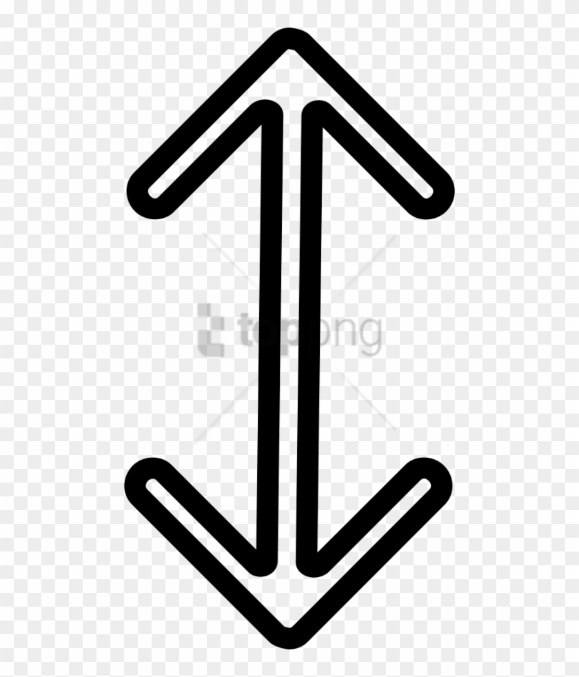 Free Png White Vertical Arrow Png Image With Transparent - Vertical Is Up And Down Clipart #2385698