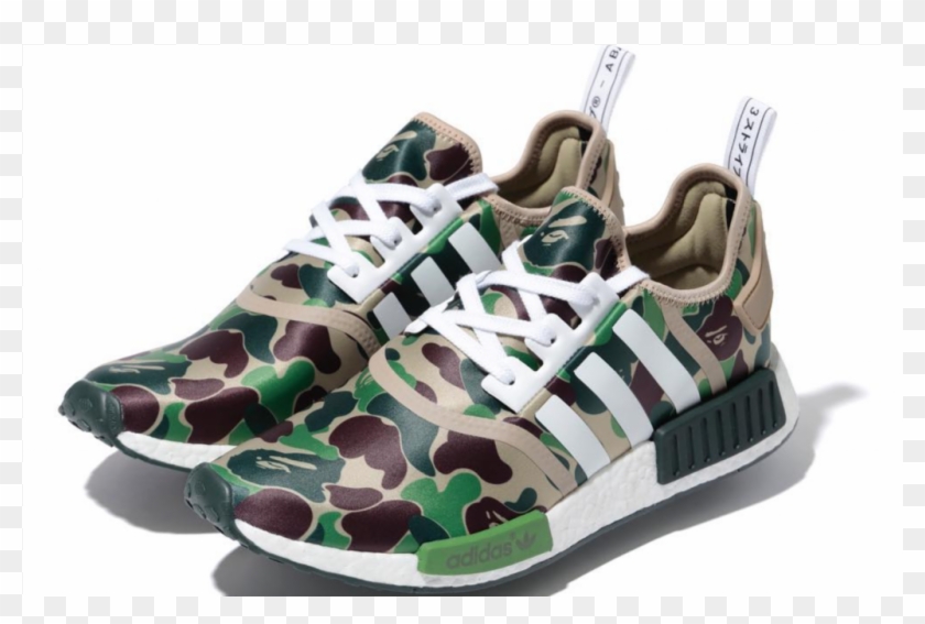 Adidas Nmd R1 Bape - Zapatillas Adidas Camufladas Clipart #2386546