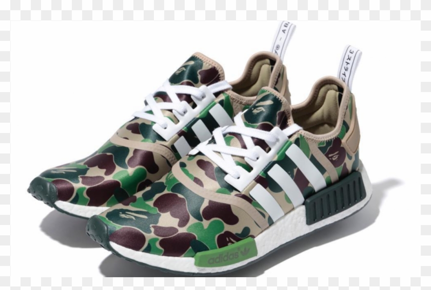 Adidas Nmd R1 Bape - Zapatillas Adidas Camufladas Clipart