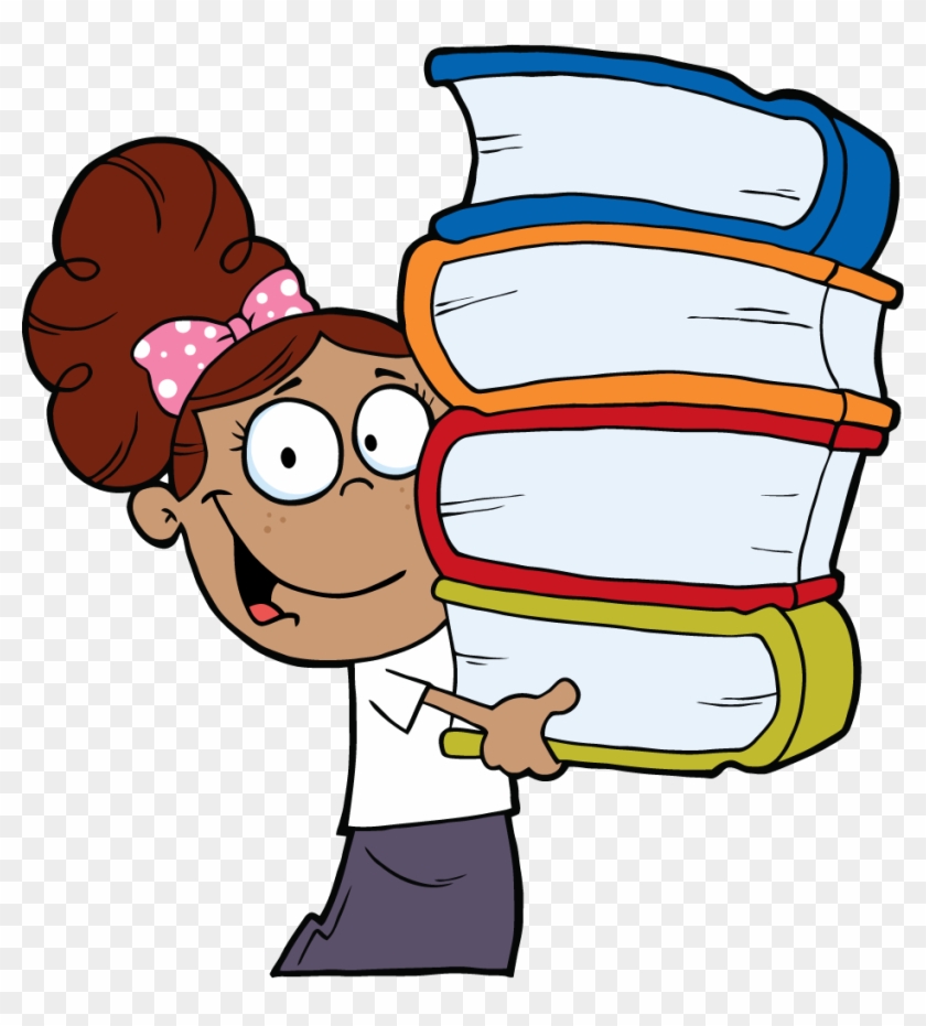 Girl Clipart Book Clip Arts For Free Download Png Png - Books Clip Art Transparent Png