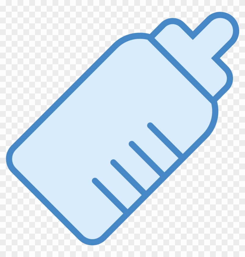 Baby Bottle Icon - Electric Blue Clipart #2387100