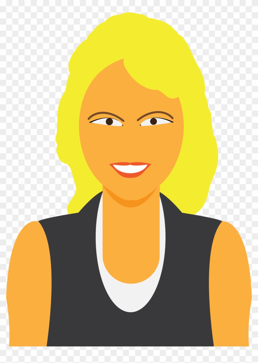 This Free Icons Png Design Of Cartoon Woman Avatar - Avatar Blond Woman Png Clipart
