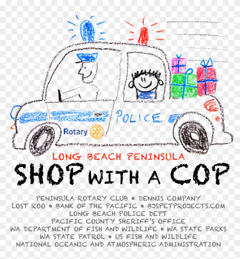 Shop With A Cop - Child Drawing Car Clipart
