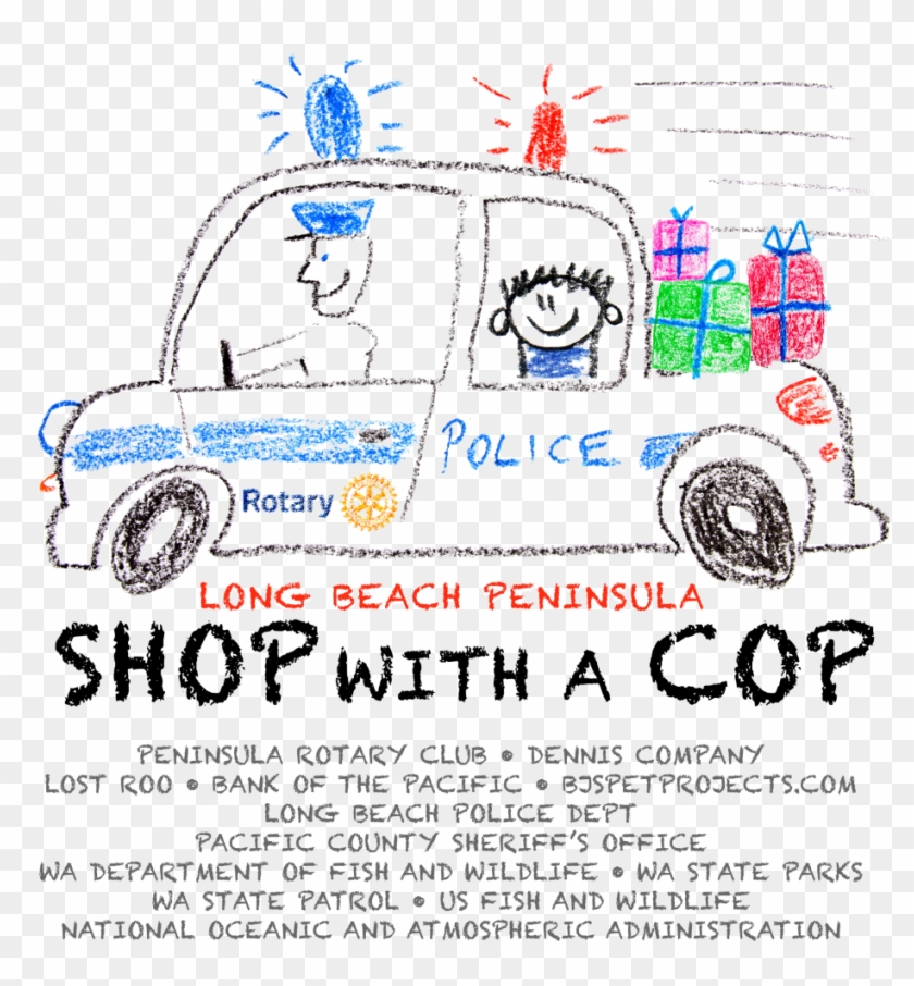 Shop With A Cop - Child Drawing Car Clipart #2387666