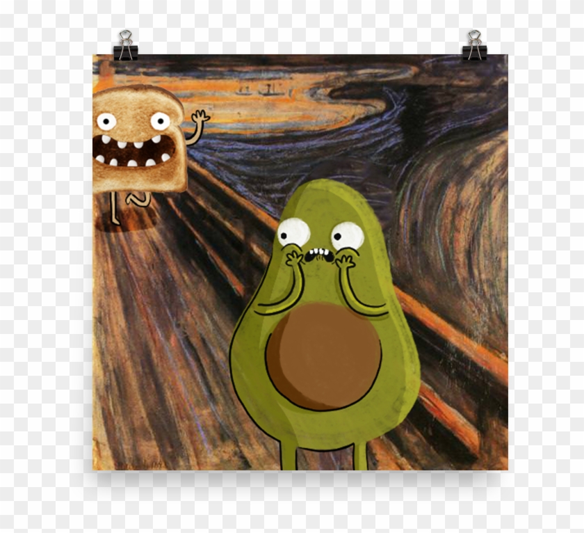 Guacardo Scream Luster Paper Poster - Famous Artwork Of Depression Clipart #2387790