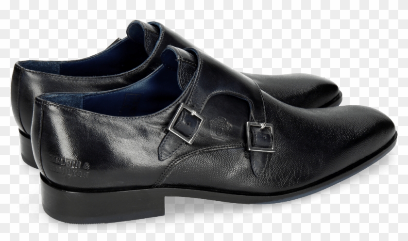 Monks Rico 3 Scotch Grain Navy - Slip-on Shoe Clipart #2388016