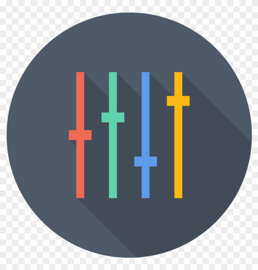 Tunning Icon - Control Panel Round Icon Clipart #2388240