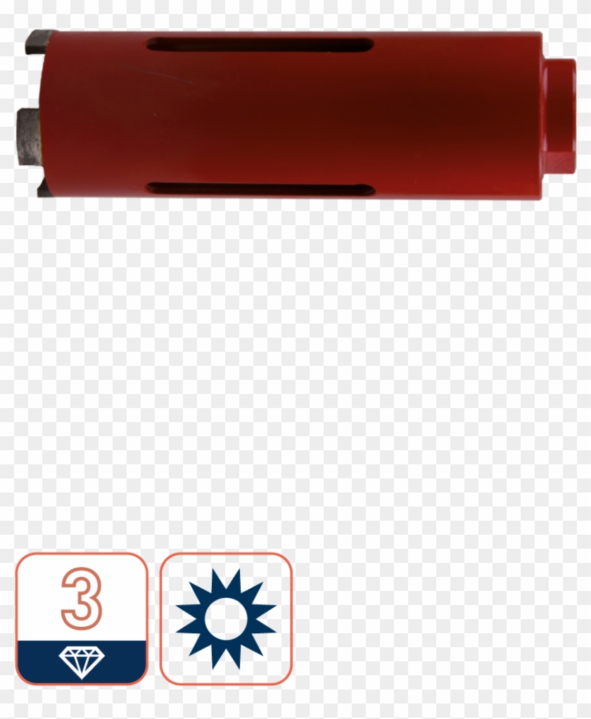 Diamond Core Drill Bit, Dry , 150mm - Usb Flash Drive Clipart #2388493