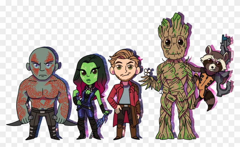 Guardians Of The Galaxy - Guardians Of Galaxy Groot Chibi Clipart